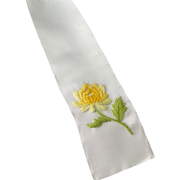 Hand embroidery hair bow BBW001