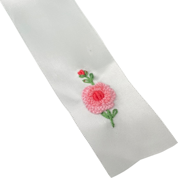 Hand embroidery hair bow BBW002