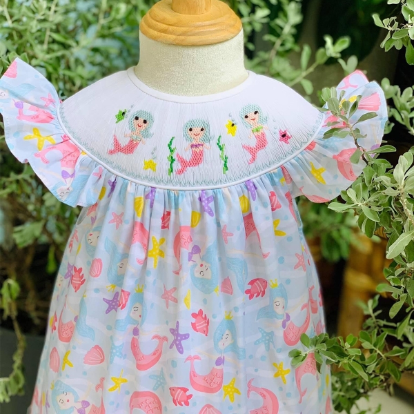 Hand smocked dress Bunniti BN282