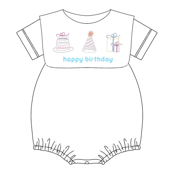 Embroidered bubble design Bunniti BNB287