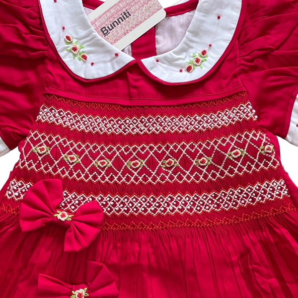 Hand smocked dress Bunniti BND237