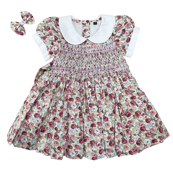 Hand smocked dress Bunniti BND243