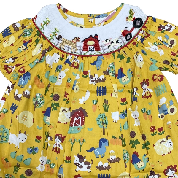 Hand smocked dress Bunniti BND272