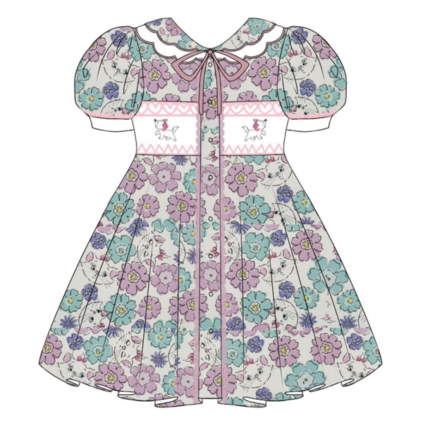 Hand smocked dress design Bunniti BND278