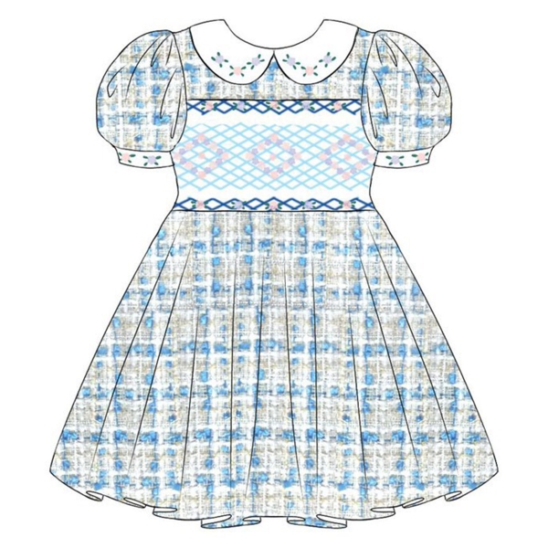 Hand smocked dress Bunniti BND279 SKE
