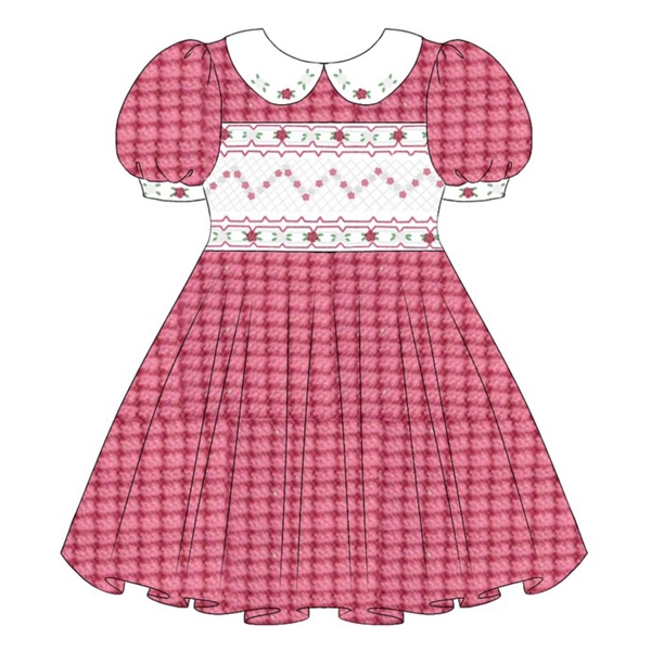 Hand smocked dress Bunniti BND282 SKE