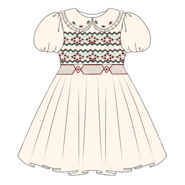 Hand smocked dress design Bunniti BND283