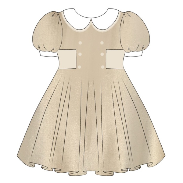 Hand smocked dress design Bunniti BND286