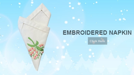 Hand embroidery napkin Bunniti BNP002