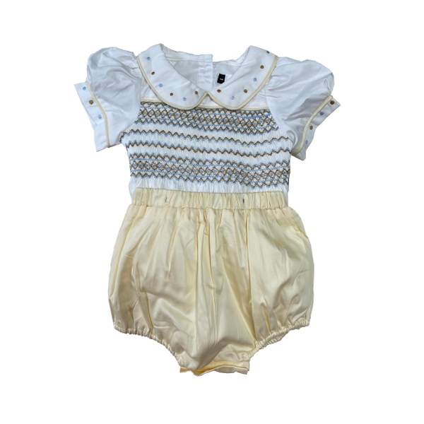 Hand smocked diaper set Bunniti BNS382