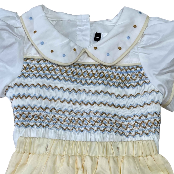 Hand smocked diaper set Bunniti BNS382