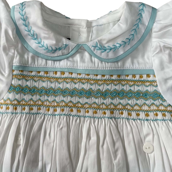 Hand smocked diaper set Bunniti BNS383