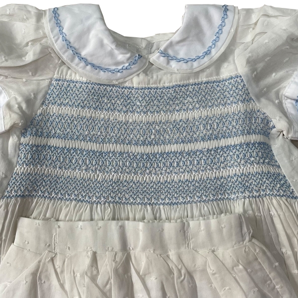 Hand smocked diaper set Bunniti BNS384