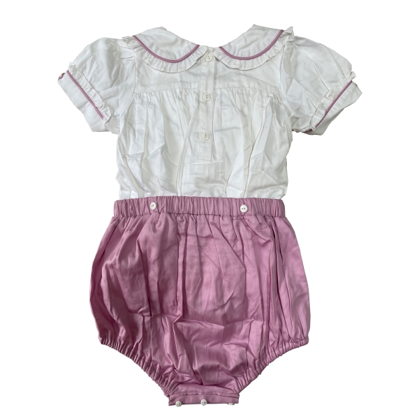 Hand smocked diaper set Bunniti BNS387