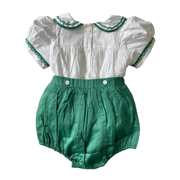 Hand smocked diaper set Bunniti BNS390