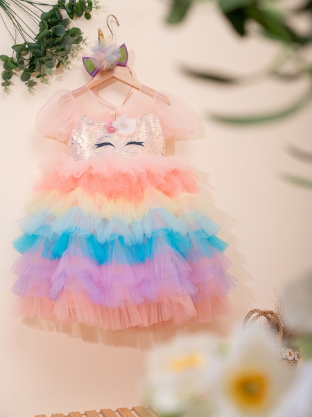 Unicorn Rainbow Princess Dress Bunniti CCE288