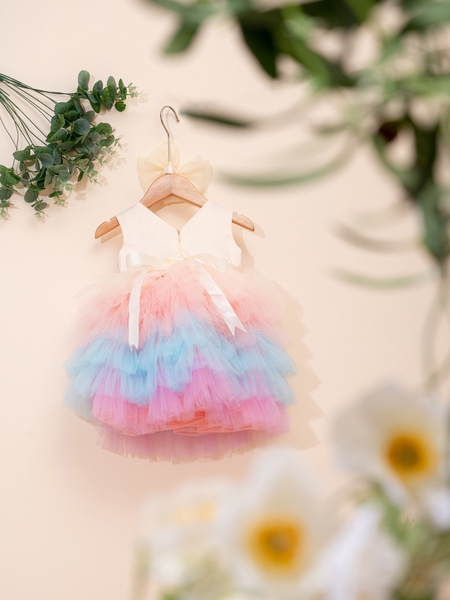 Rainbow Puffy Princess Dress Bunniti CCA288
