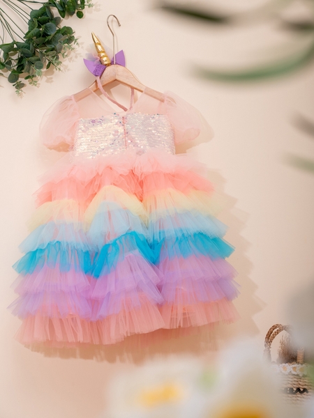 Unicorn Rainbow Princess Dress Bunniti CCE288