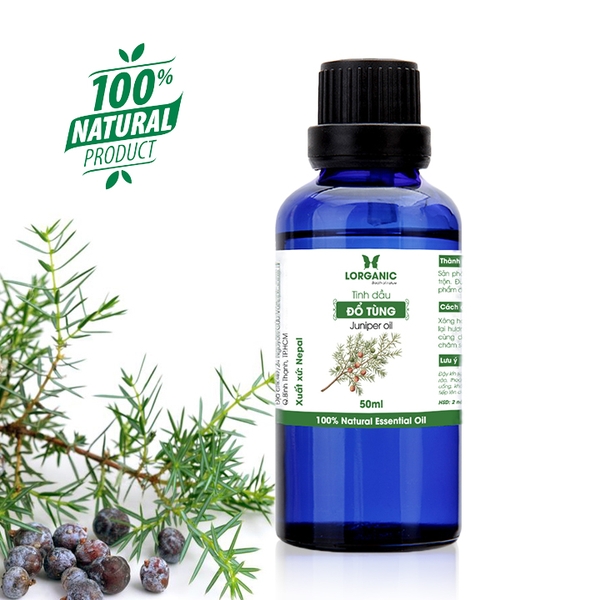 Tinh dầu đổ tùng Lorganic Juniper oil (twigs & berries) 50ml