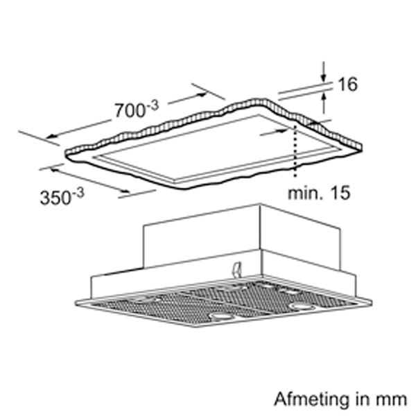 Máy hút mùi âm tủ Bosch DHL755BL