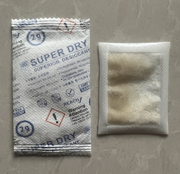 Bột hút ẩm superdry 2gram bao bì 2 lớp