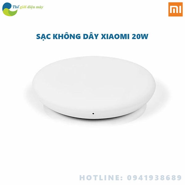 Đế sạc không dây thông minh Xiaomi Mi Wireless Charger QC  20W Thế giới  điện máy - đại lý xiaomi chính hãng tại Việt Nam