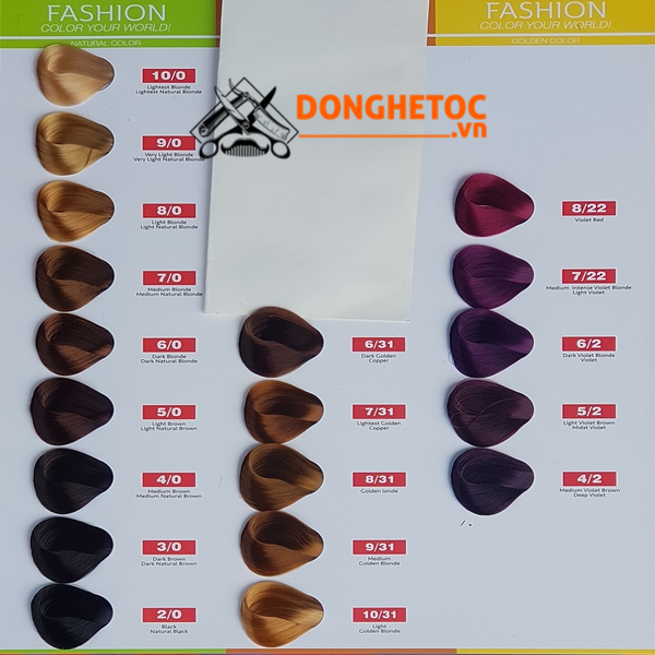 Thuốc nhuộm tóc Osaka 60 Màu cung cấp cho bạn nhiều lựa chọn với 60 sắc màu đầy đủ và phong phú. Bạn có thể tìm thấy màu sắc yêu thích của mình để trở nên đặc biệt và thu hút ánh nhìn hơn. Sản phẩm tự nhiên và không gây hại cho tóc của bạn, hãy thử ngay và trải nghiệm sự khác biệt!