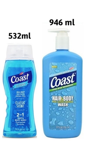 Sữa tắm gội Coast Classic Scent 532ML/946ML