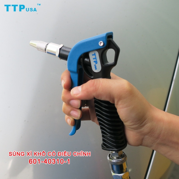 Súng xì khô điều chỉnh 601-40310-1 TTPusa chịu áp suất tối đa 213PSI, đầu nối 1/4 inch