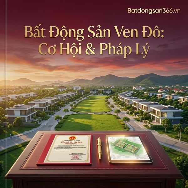 Bất Động Sản Ven Đô Hà Nội: Xu Hướng Dịch Chuyển Bền Vững Và Bộ Lọc Pháp Lý Cho Nhà Đầu Tư