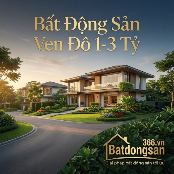 Tài Sản Bất Động Sản Ven Đô Từ 1 Đến 3 Tỷ: Phân Khúc Nào Dễ Vào Tiền Và An Toàn Nhất?