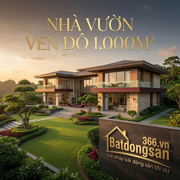 Nhà Vườn Ven Đô Trên 1.000m²: Đẹp Nhưng Có Dễ Thanh Khoản Khi Cần Bán Lại?