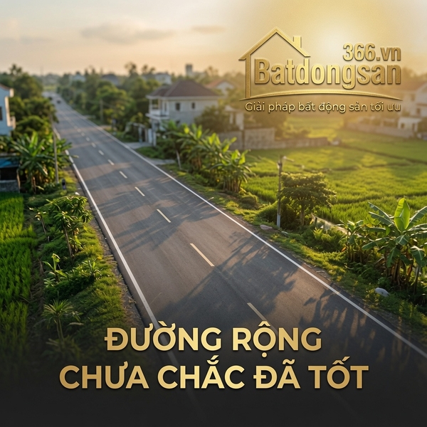 Đất Có Đường Rộng Chưa Chắc Đã Tốt: 4 Yếu Tố Pháp Lý Và Hạ Tầng Nhà Đầu Tư Cần Kiểm Tra Ngay