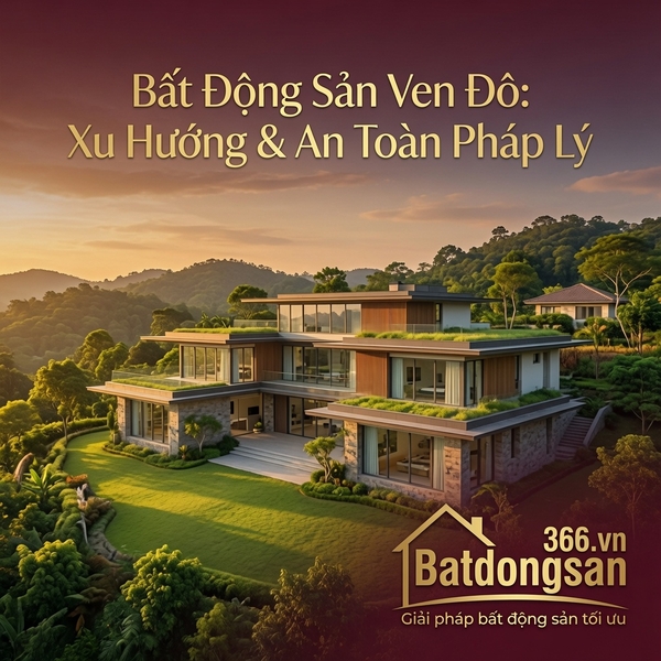 Bất Động Sản Ven Đô Hà Nội: Xu Hướng Dịch Chuyển Bền Vững Và Bộ Lọc Pháp Lý Cho Nhà Đầu Tư