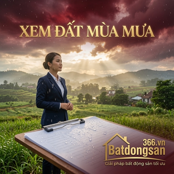 Kinh Nghiệm Đi Xem Đất Mùa Mưa: Những Lỗi Địa Hình Dễ Lộ Ra Nhất