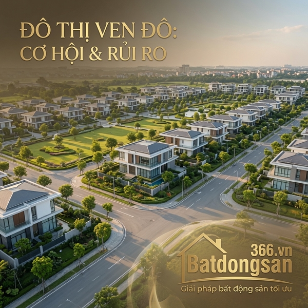 Mua Dự Án Khu Đô Thị Ven Đô Giai Đoạn Đầu: Cơ Hội Đột Phá Hay Rủi Ro Tiềm Ẩn?