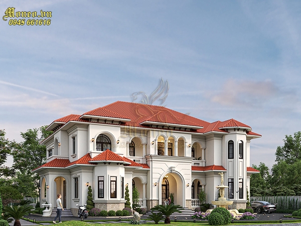 Khám biệt thự 2 tầng phong cách Địa Trung Hải diện tích 300m2