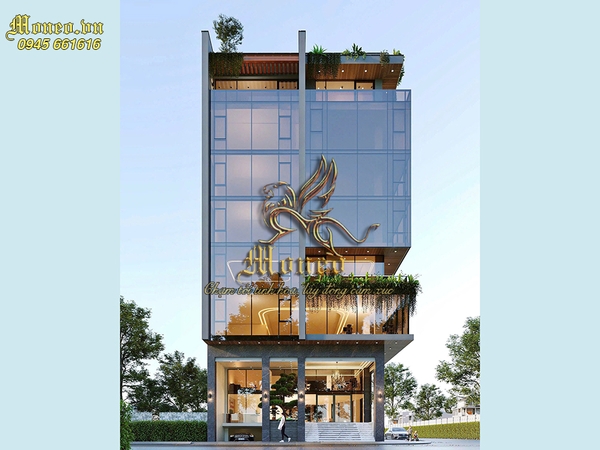 Mẫu bản vẽ thiết kế tòa nhà văn phòng 7 tầng 250m2 siêu đẹp VP1011024