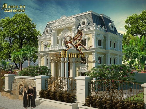 biệt thự cổ điển pháp 4 tầng