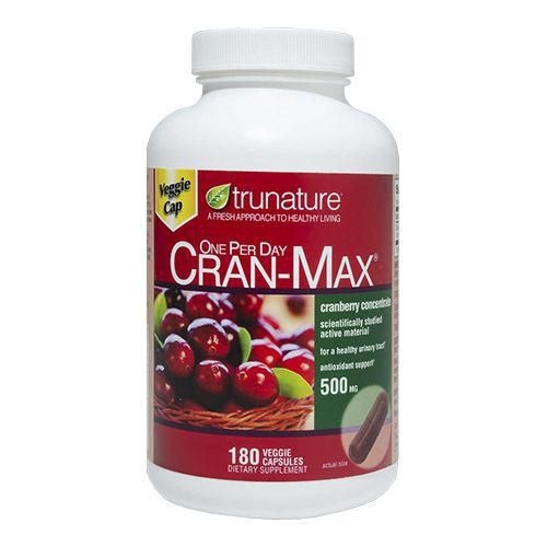 VIÊN UỐNG HỖ TRỢ ĐƯỜNG TIẾT NIỆU TRUNATURE CRAN-MAX CRANBERRY 500MG - 180 VIÊN