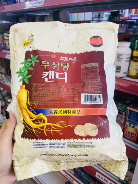 KẸO SÂM HÀN QUỐC SAMSUNG SUGAR FREE RED GINSENG CANDY - 500G