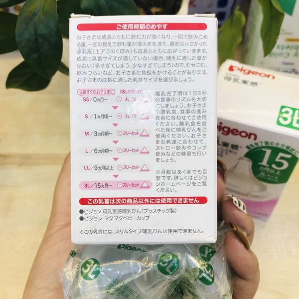 NÚM VÚ PIGEON SỐ 15 SIZE 3L