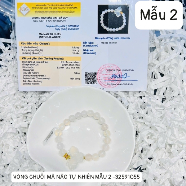 VÒNG CHUỖI MÃ NÃO TỰ NHIÊN