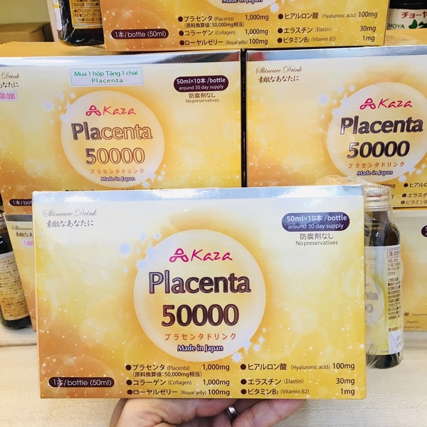 COLLAGEN AKAZA PLACENTA 50000 DẠNG NƯỚC - 50ML x 10 CHAI