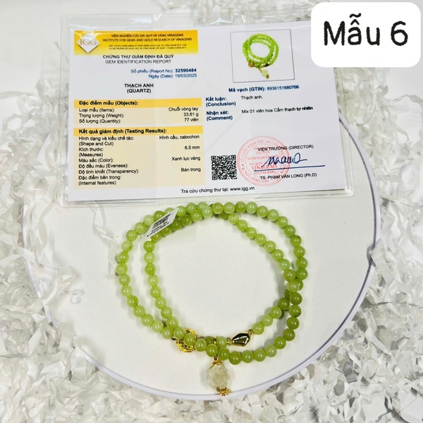 VÒNG CHUỖI, LẮC TAY THẠCH ANH