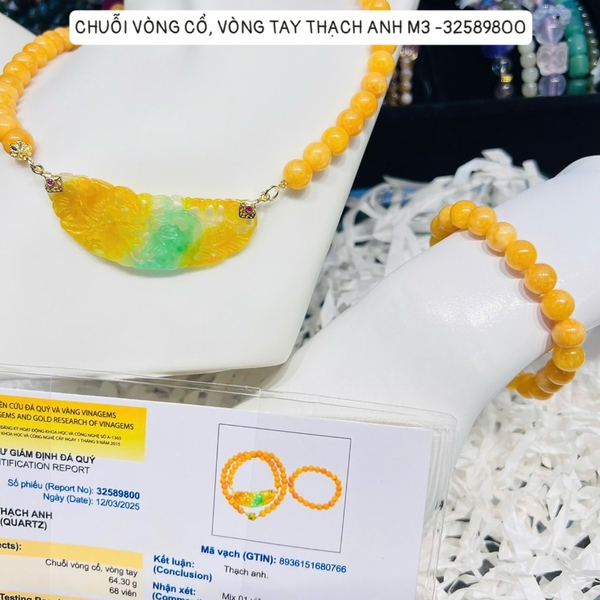 CHUỖI VÒNG CỔ, VÒNG TAY THẠCH ANH