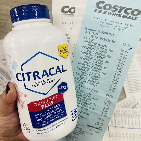 VIÊN UỐNG BỔ SUNG CANXI CITRACAL CALCIUM D3 MAXIMUM PLUS - 280 VIÊN