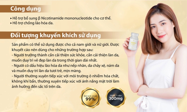 VIÊN UỐNG NGĂN NGỪA LÃO HOÁ NICHIEI NMN 27000 LUXURY - 90 VIÊN