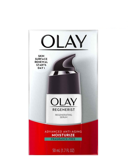 SERUM CHỐNG LÃO HÓA OLAY REGENERIST ADVANCED ANTI-AGING MOISTURIZE FRAGRANCE- FREE - 50ML CHAI TRẮNG VẠCH XANH