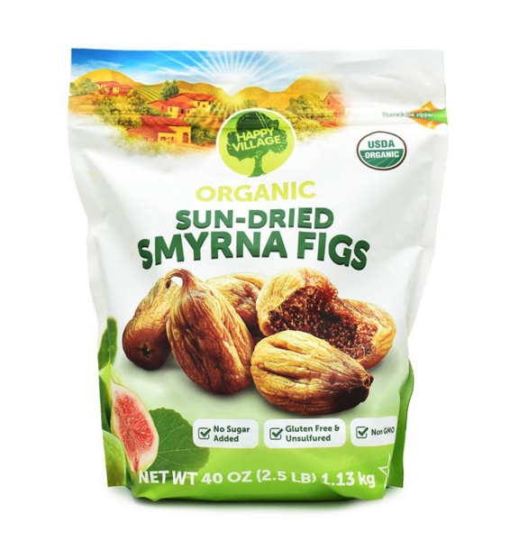 SUNG SẤY DẺO HỮU CƠ HAPPY VOLLAGE ORGANIC SUN-DRIED FIGS - 1,13KG 11/2025